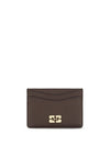 ganni card holder grained
