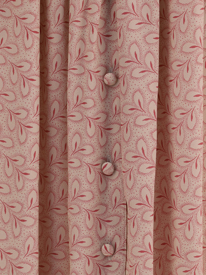 KRISTINA TI 40 half circle skirt with foliage print