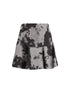 FENDI 40 denim miniskirt with animalier motif