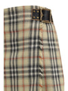 check wool mini skirt