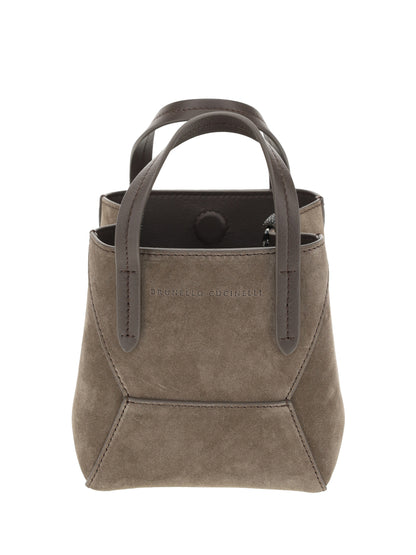 BRUNELLO CUCINELLI OS suede shoulder bag