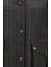 marena check waxed jacket