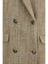 pilda herringbone wool-blend coat