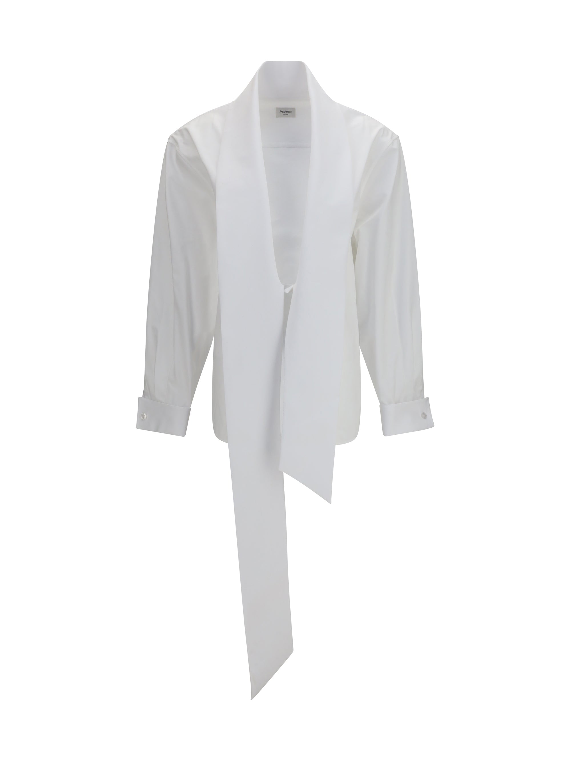 lavallière collar shirt