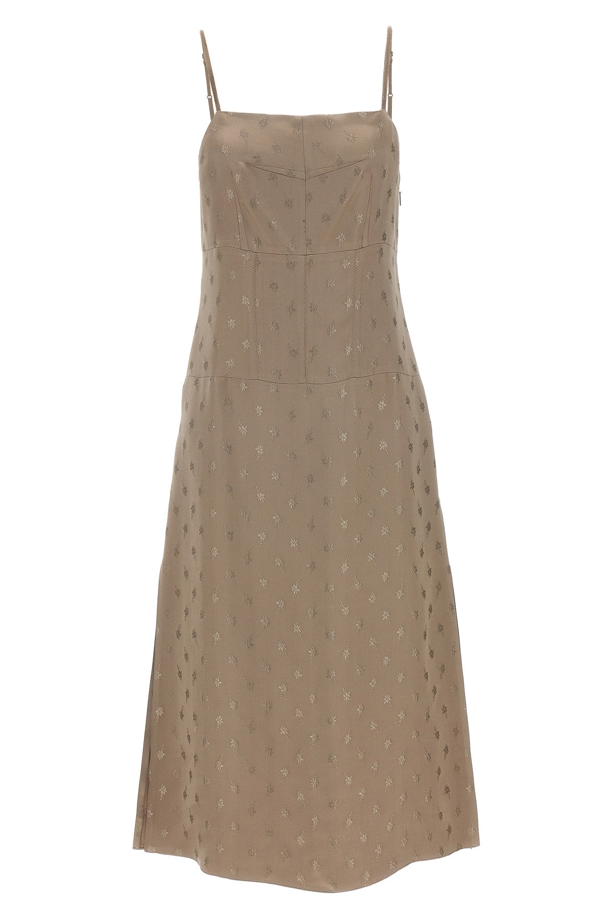satin midi dress