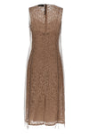 floral lace midi dress