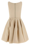 wool and silk blend mini dress