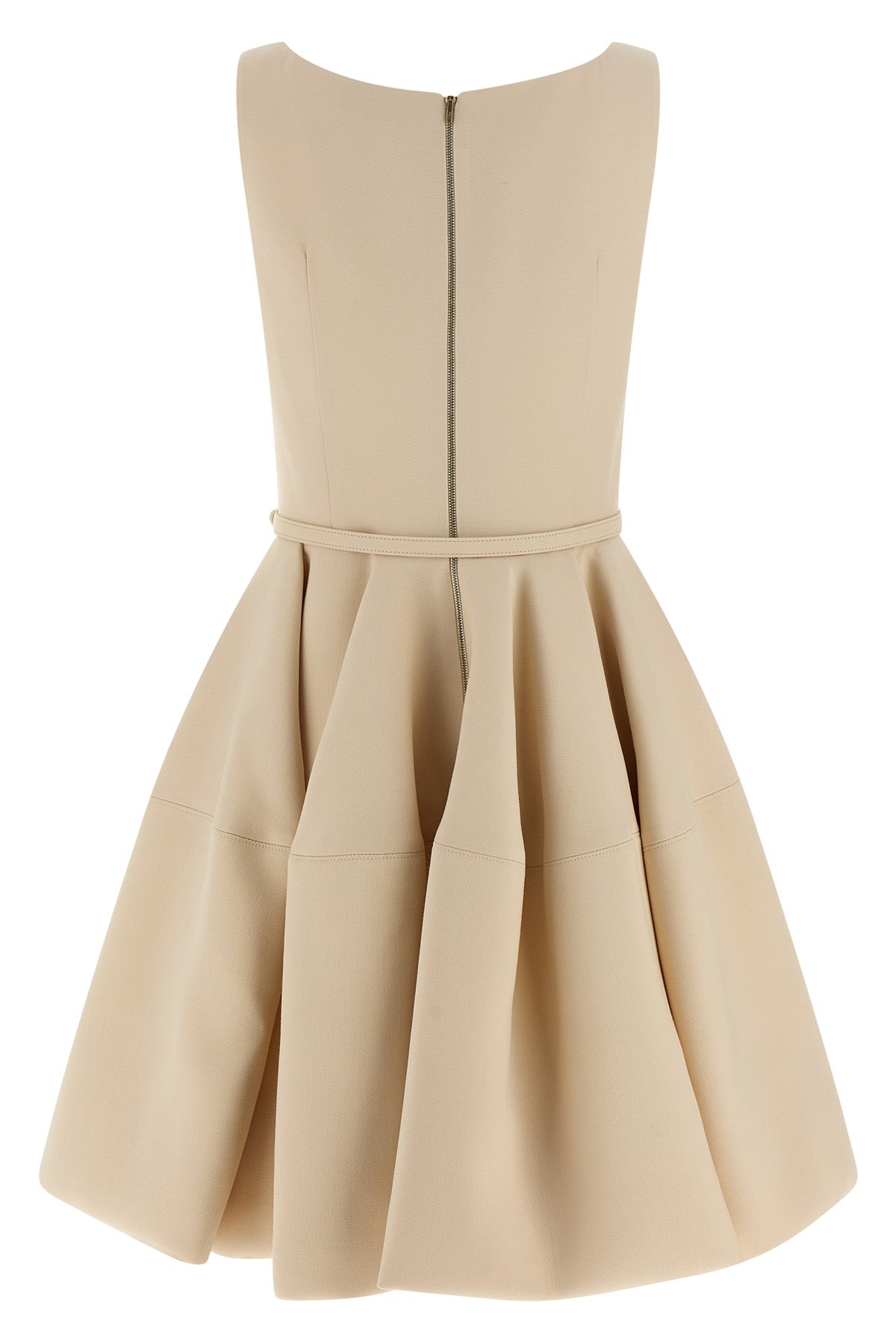 wool and silk blend mini dress