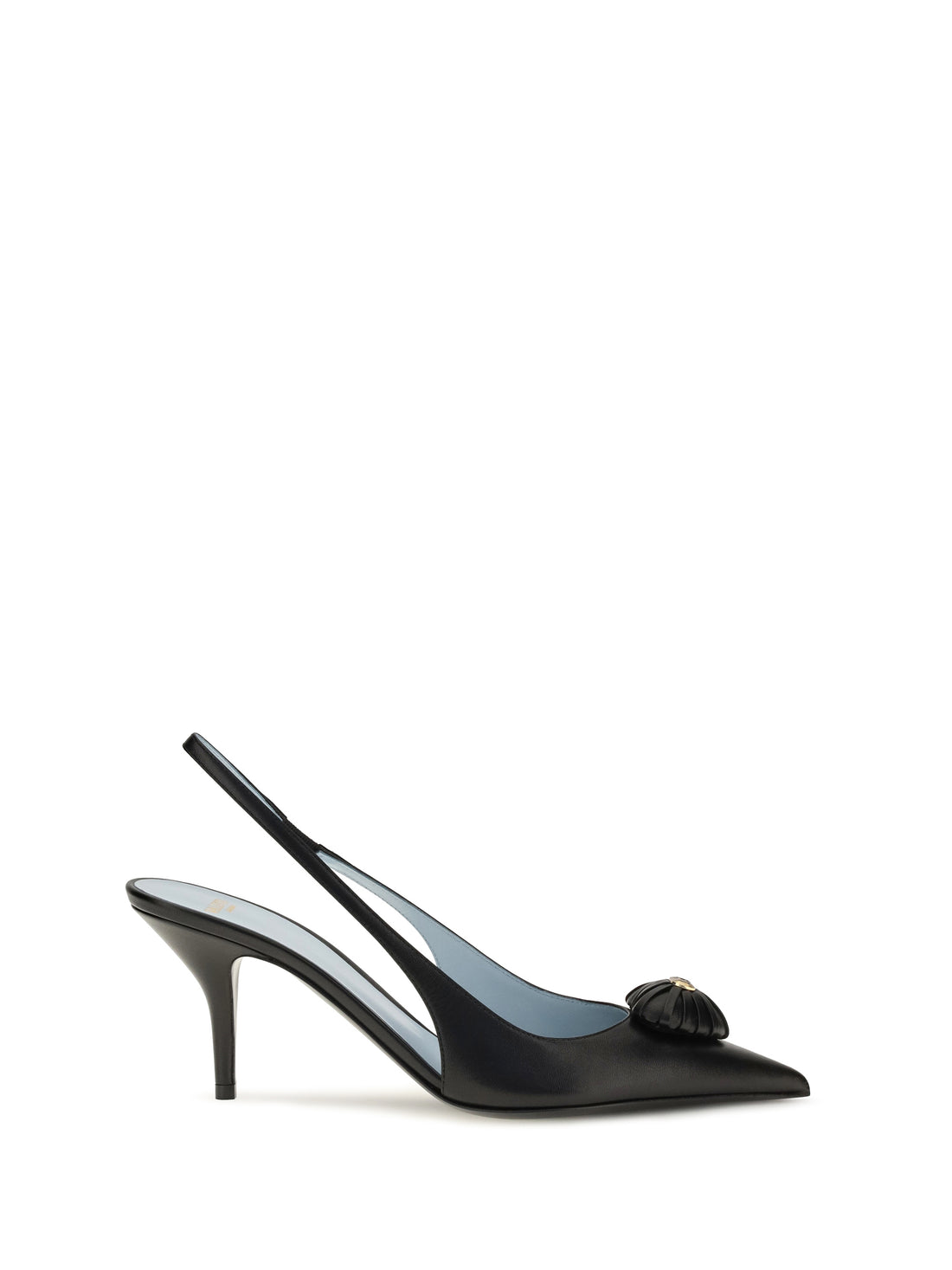 VALENTINO GARAVANI 36 coeur royal slingback leather pumps