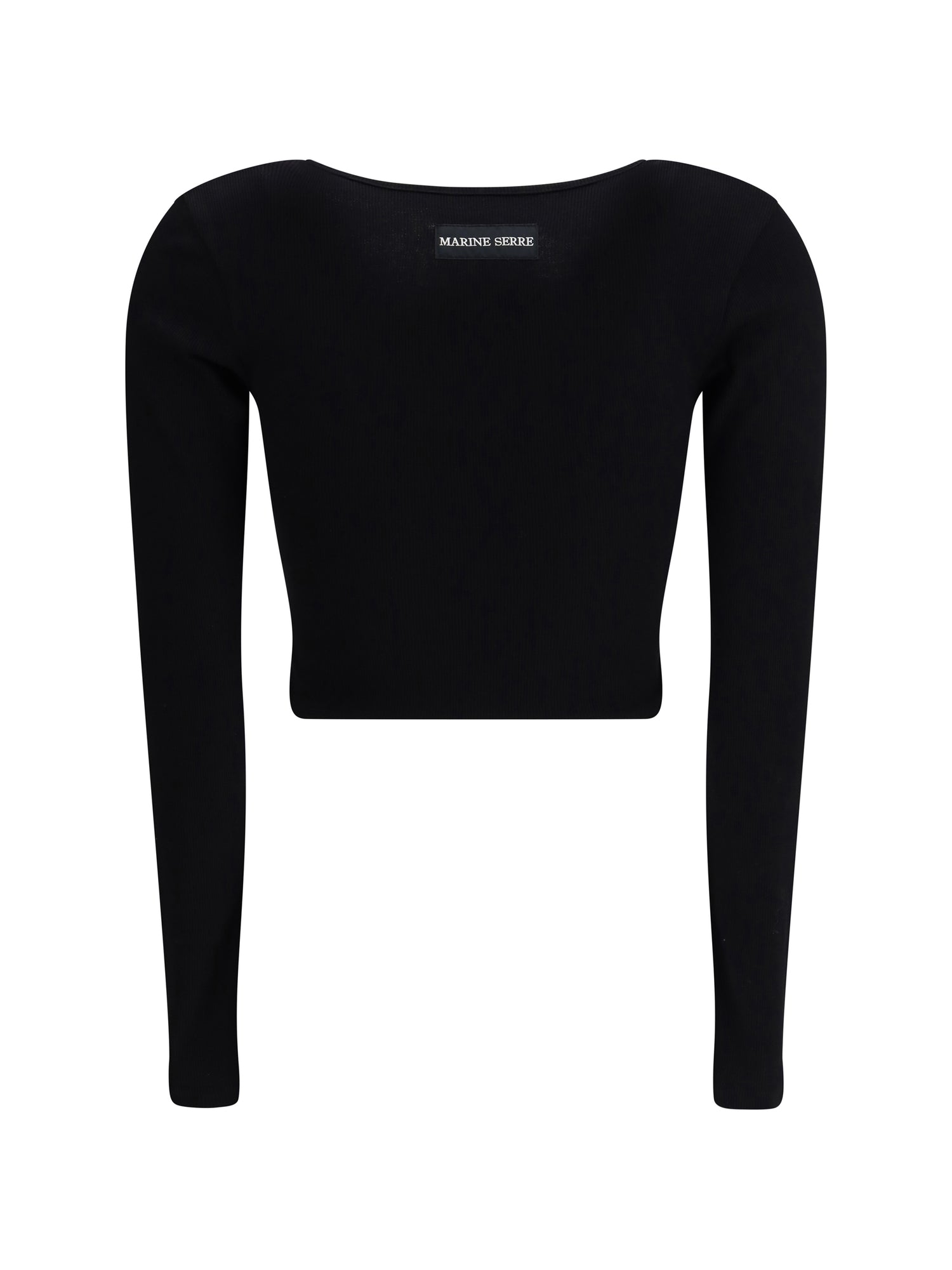 MARINE SERRE M moon logo long-sleeved top