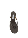 flowe leather and rubber heeled sandals