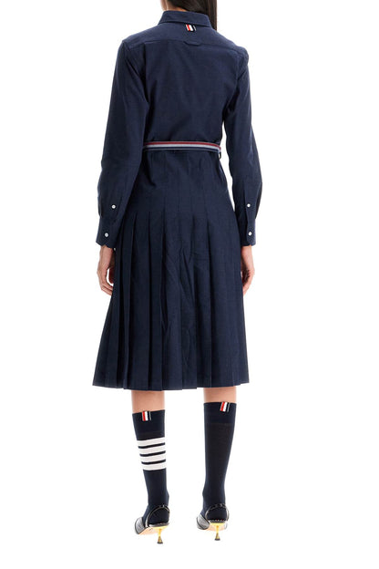 midi shirt dress with belt