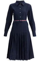 midi shirt dress with belt