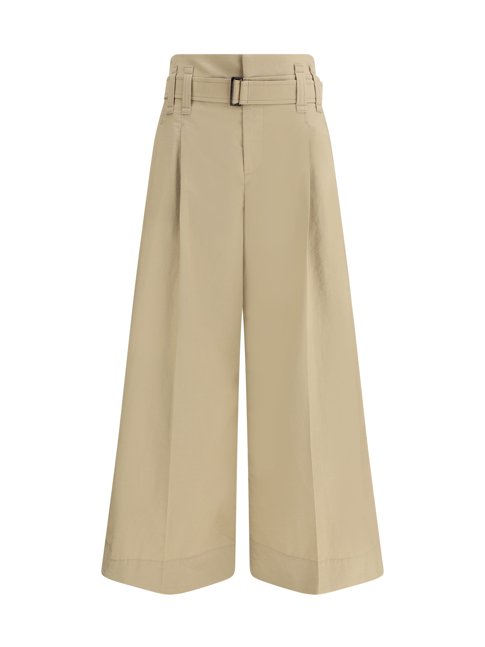 BRUNELLO CUCINELLI 42 pleated crop pants