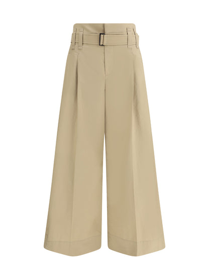 BRUNELLO CUCINELLI 42 pleated crop pants
