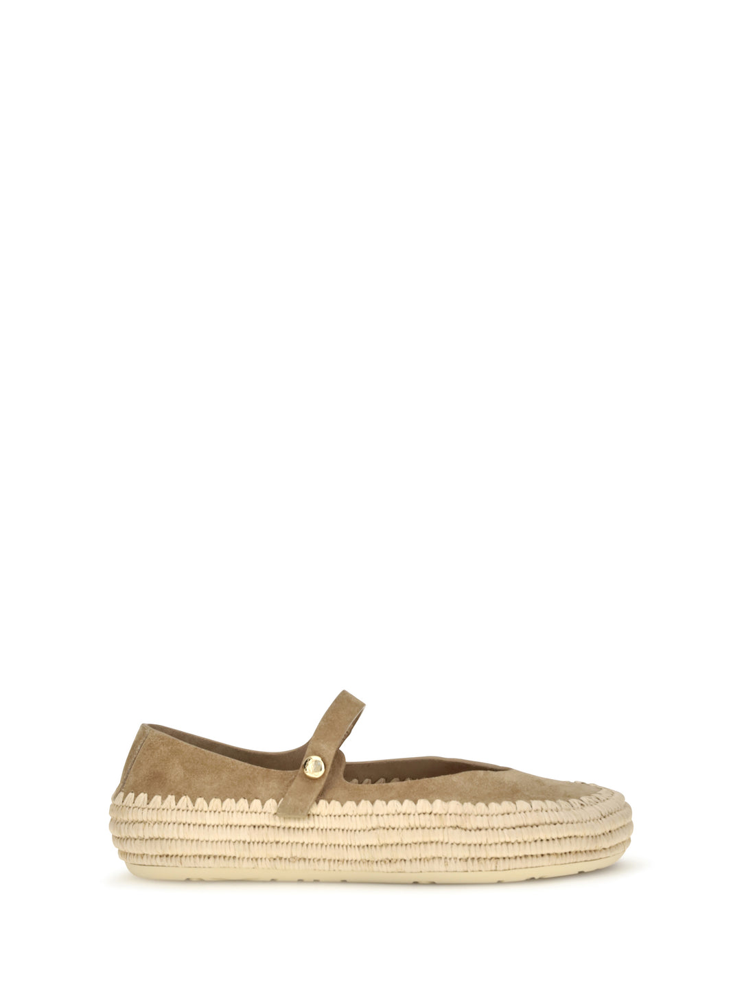 LOEWE 39 rio suede and raffia mary jane espadrillas