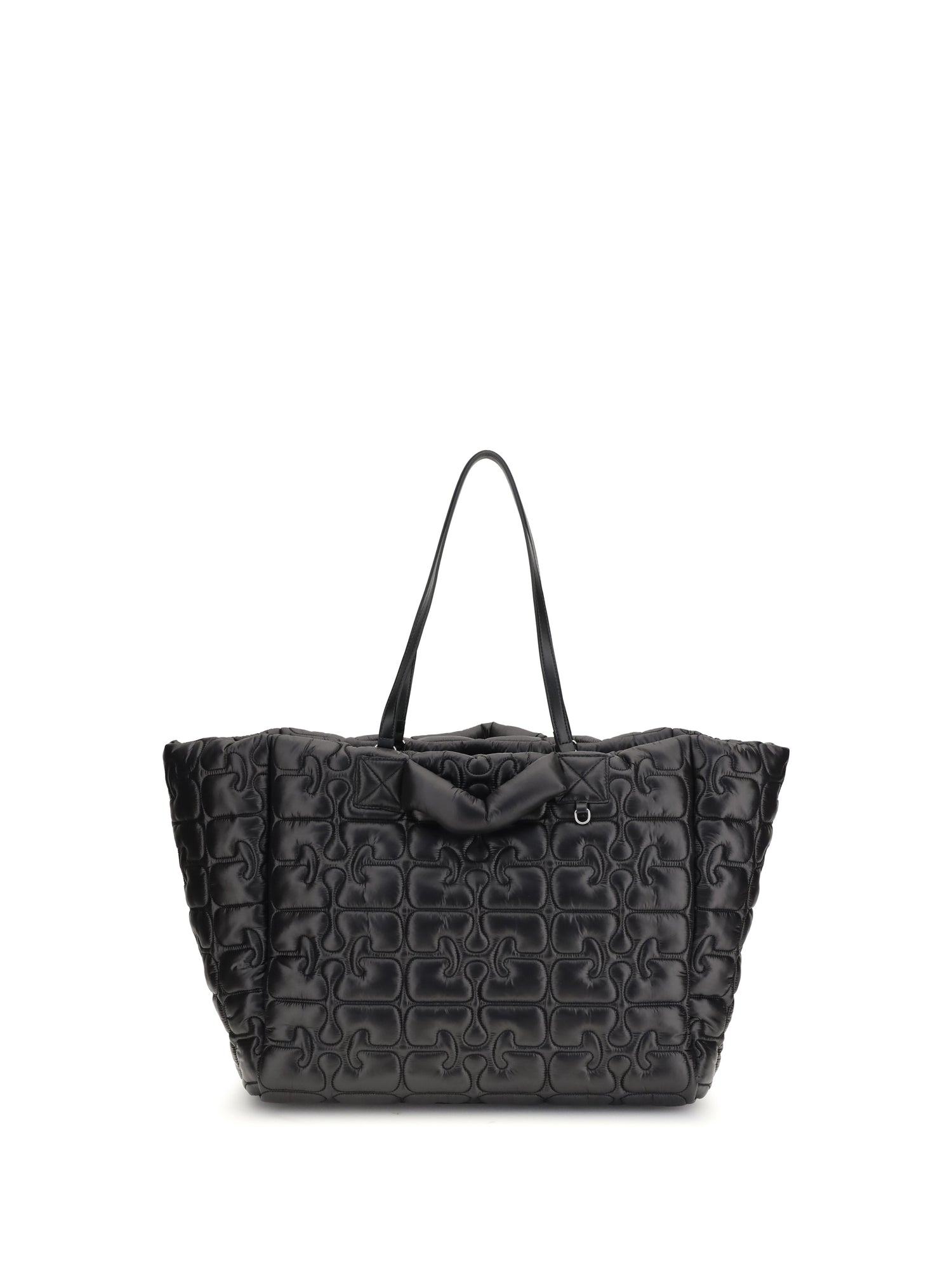 GANNI OS re-tech quilted tote