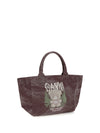 medium trapeze teddy print shopping bag