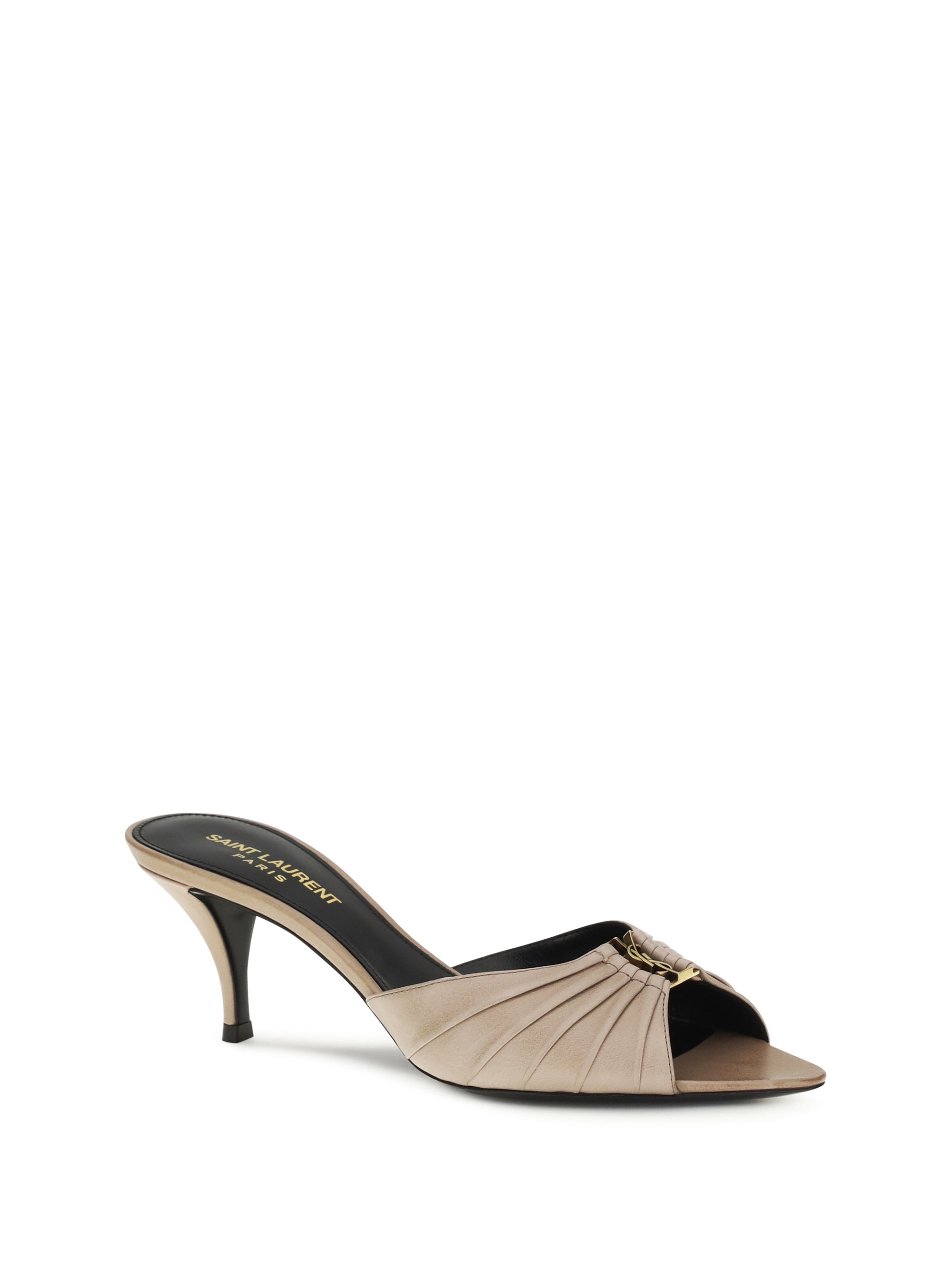 leather babylone mules