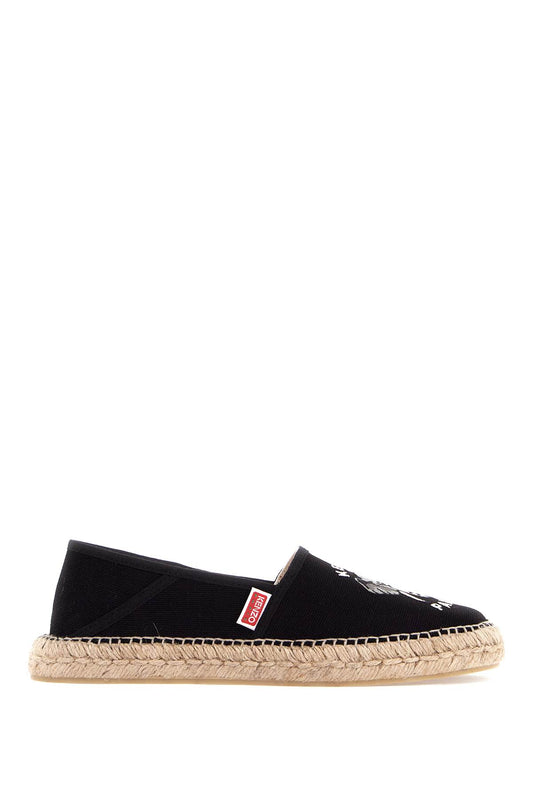 canvas espadrilles with logo embroidery