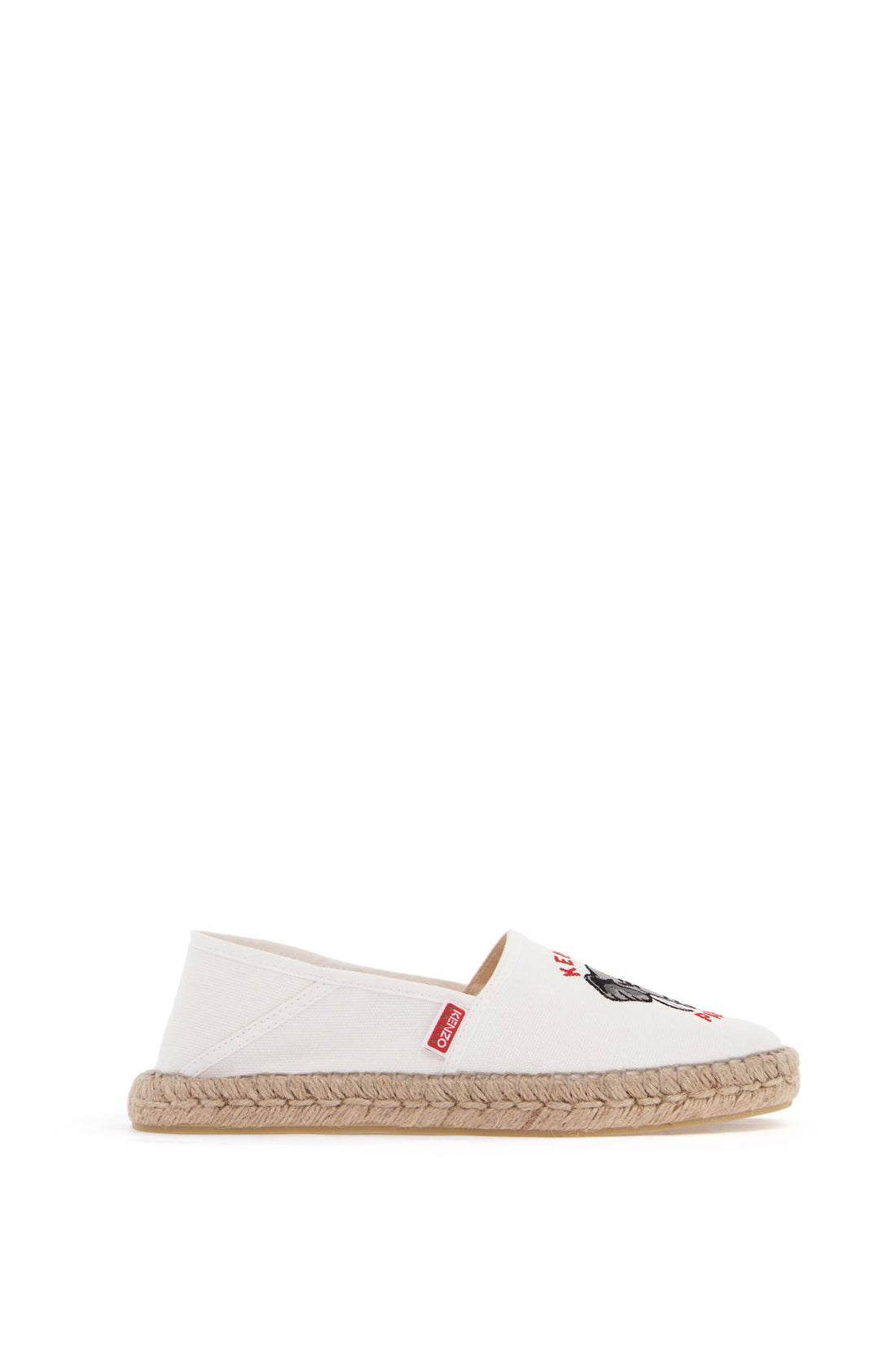 canvas espadrilles with logo embroidery