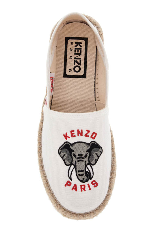 canvas espadrilles with logo embroidery