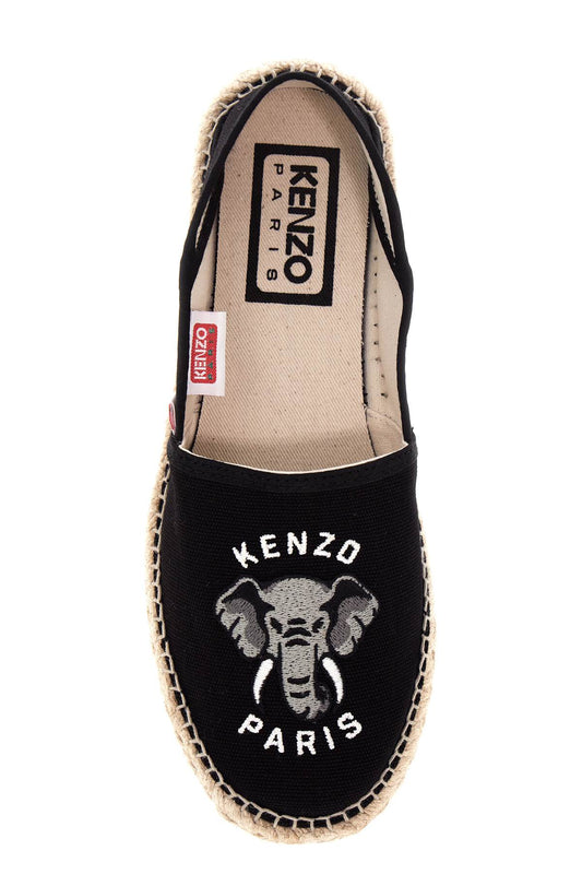 canvas espadrilles with logo embroidery