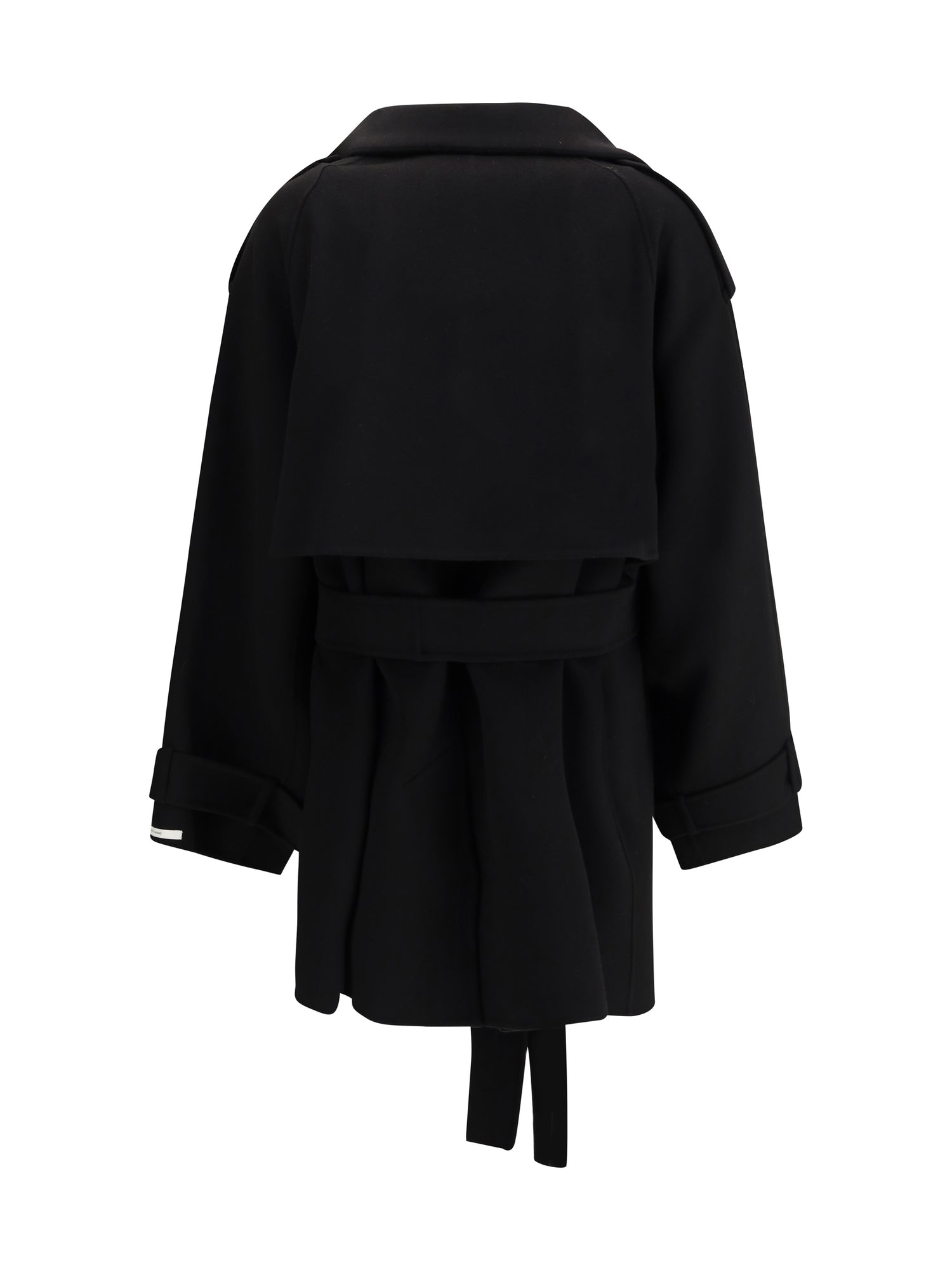 MAX MARA SPORTMAX 38 short wool trench coat 