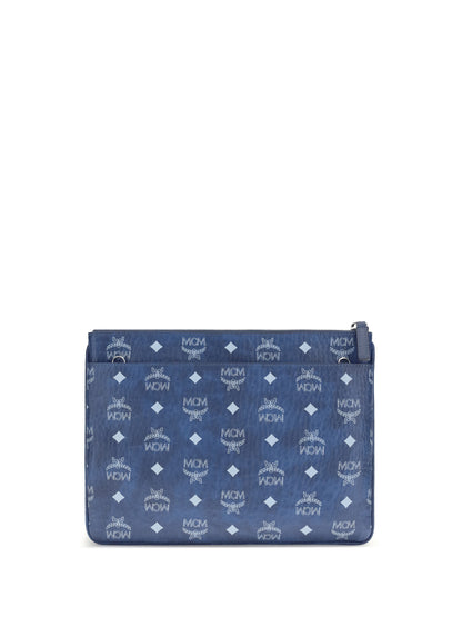 MCM OS pouch with visetos print
