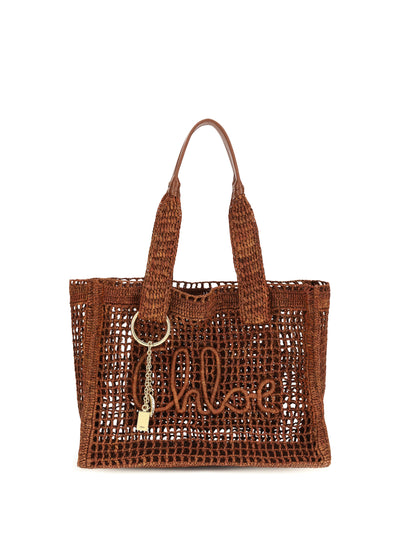 east-west summer banana raffia tote bag