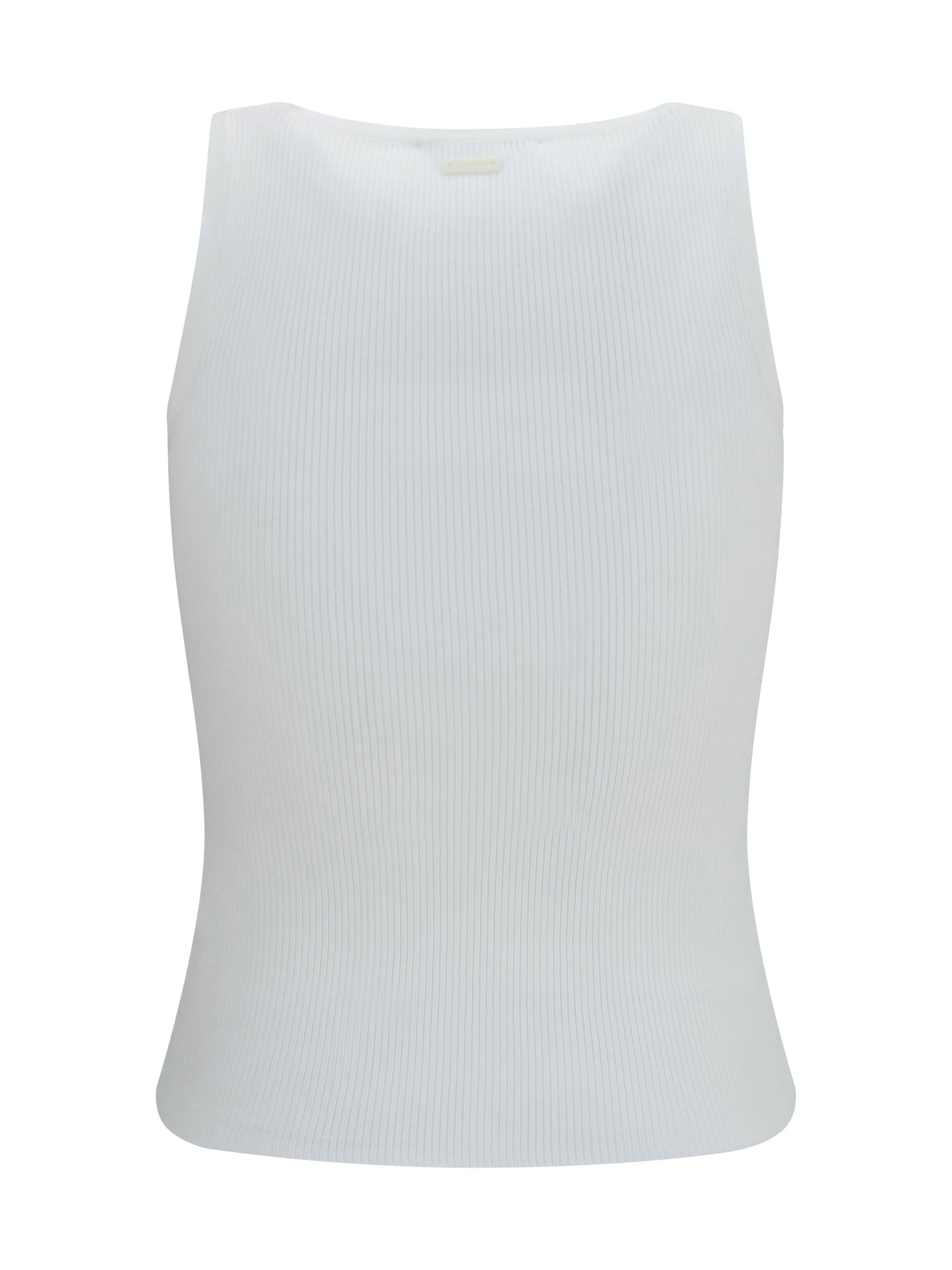 ribbed jersey tank top