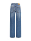 straight-leg jeans in denim