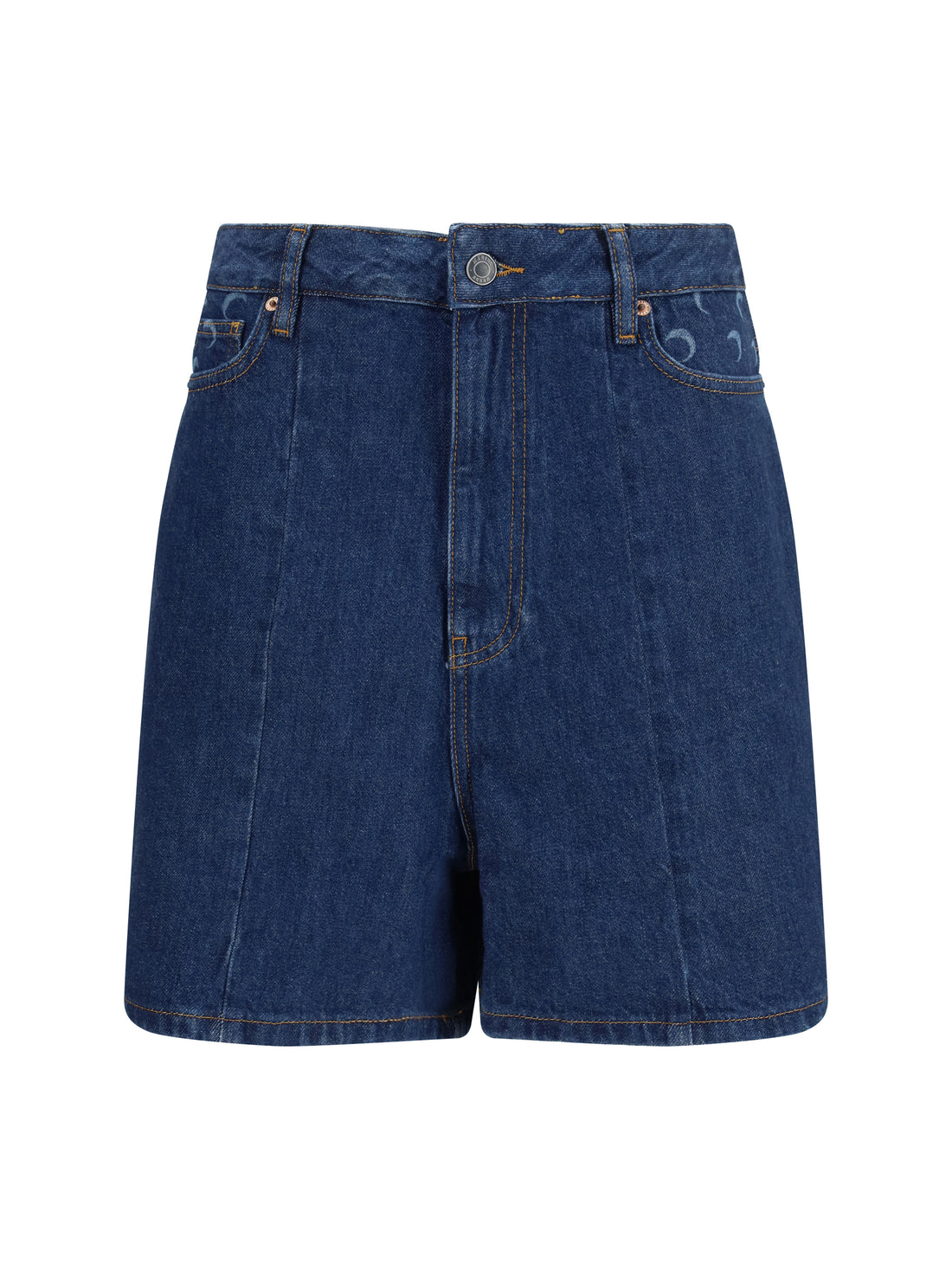 MARINE SERRE 36 high-waisted denim shorts
