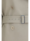 short cotton trench coat
