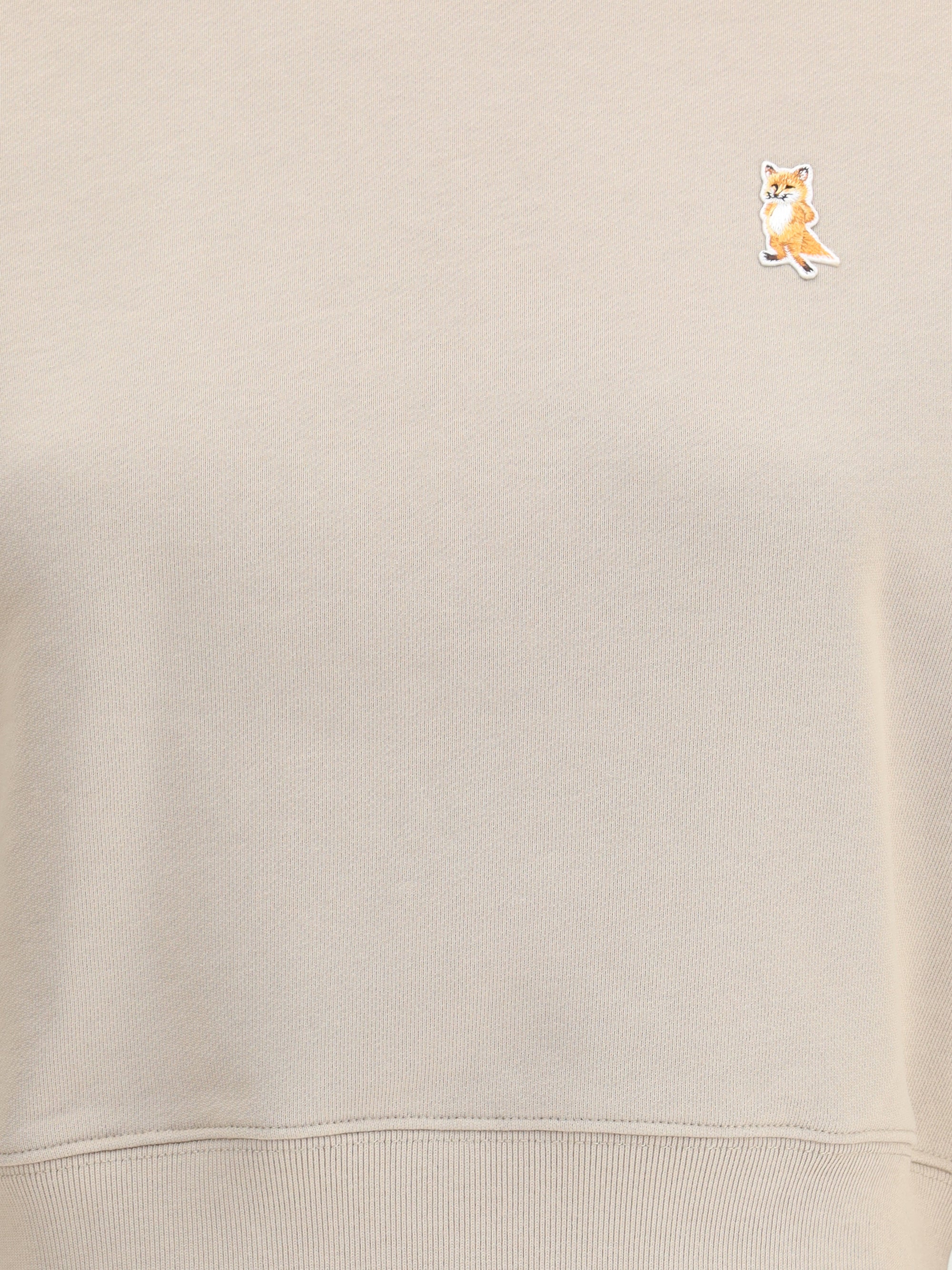 MAISON KITSUNÉ L lady fox crop sweatshirt