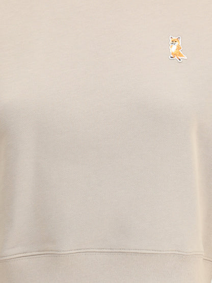MAISON KITSUNÉ L lady fox crop sweatshirt