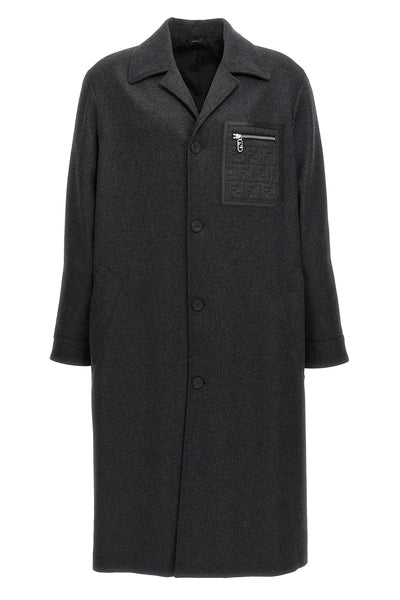 single-breasted cashmere coat