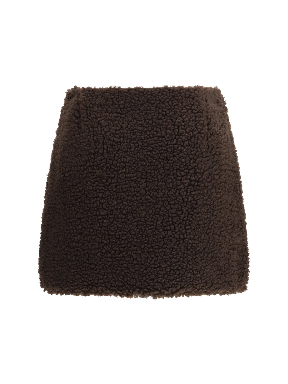 MONCLER 36 teddy-effect miniskirt