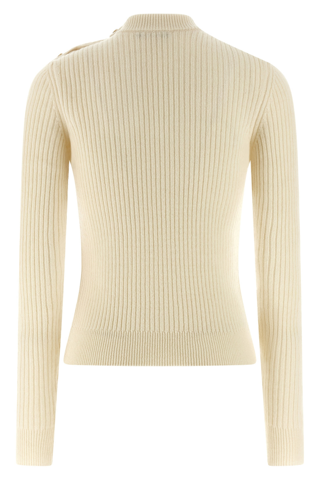 BALMAIN 34 ribbed cashmere and virgin wool sweater