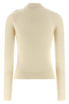 ribbed cashmere and virgin wool sweater