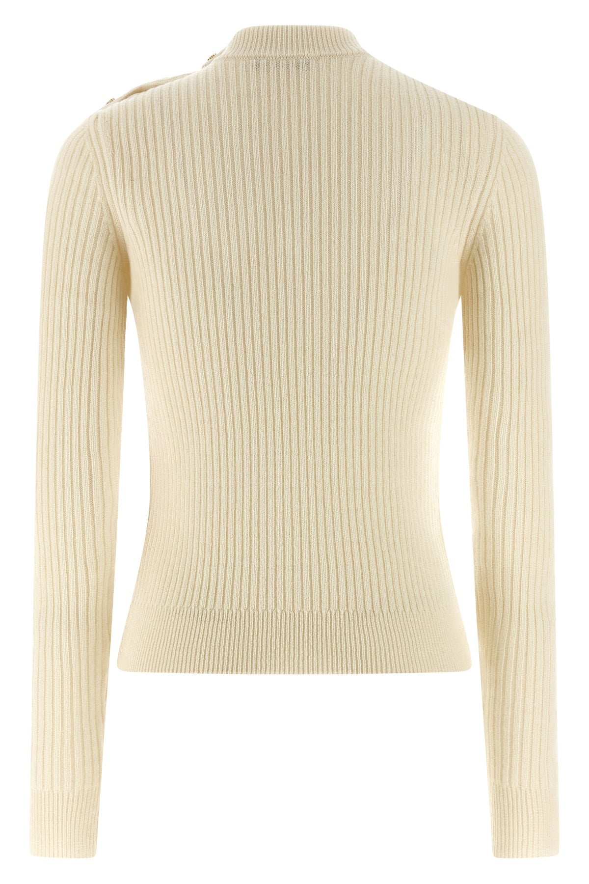 ribbed cashmere and virgin wool sweater
