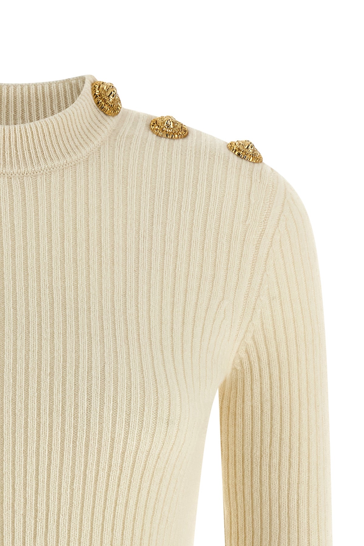 ribbed cashmere and virgin wool sweater