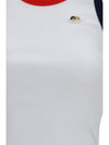 angels patch tank top with contrast trims