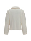 ribbed zip sweater