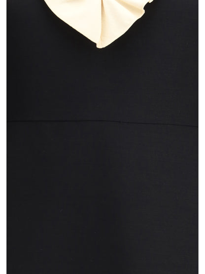 VALENTINO 42 wool and silk short dress