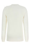 stretch knit monogram jacquard logo top