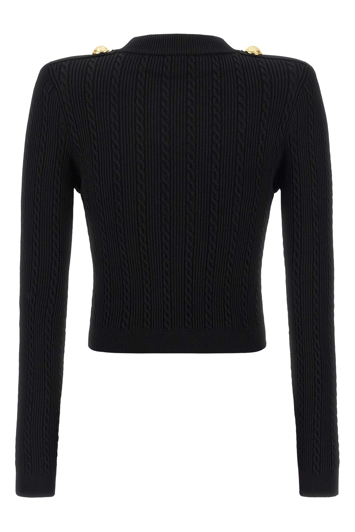 ribbed knit cardigan and twisted