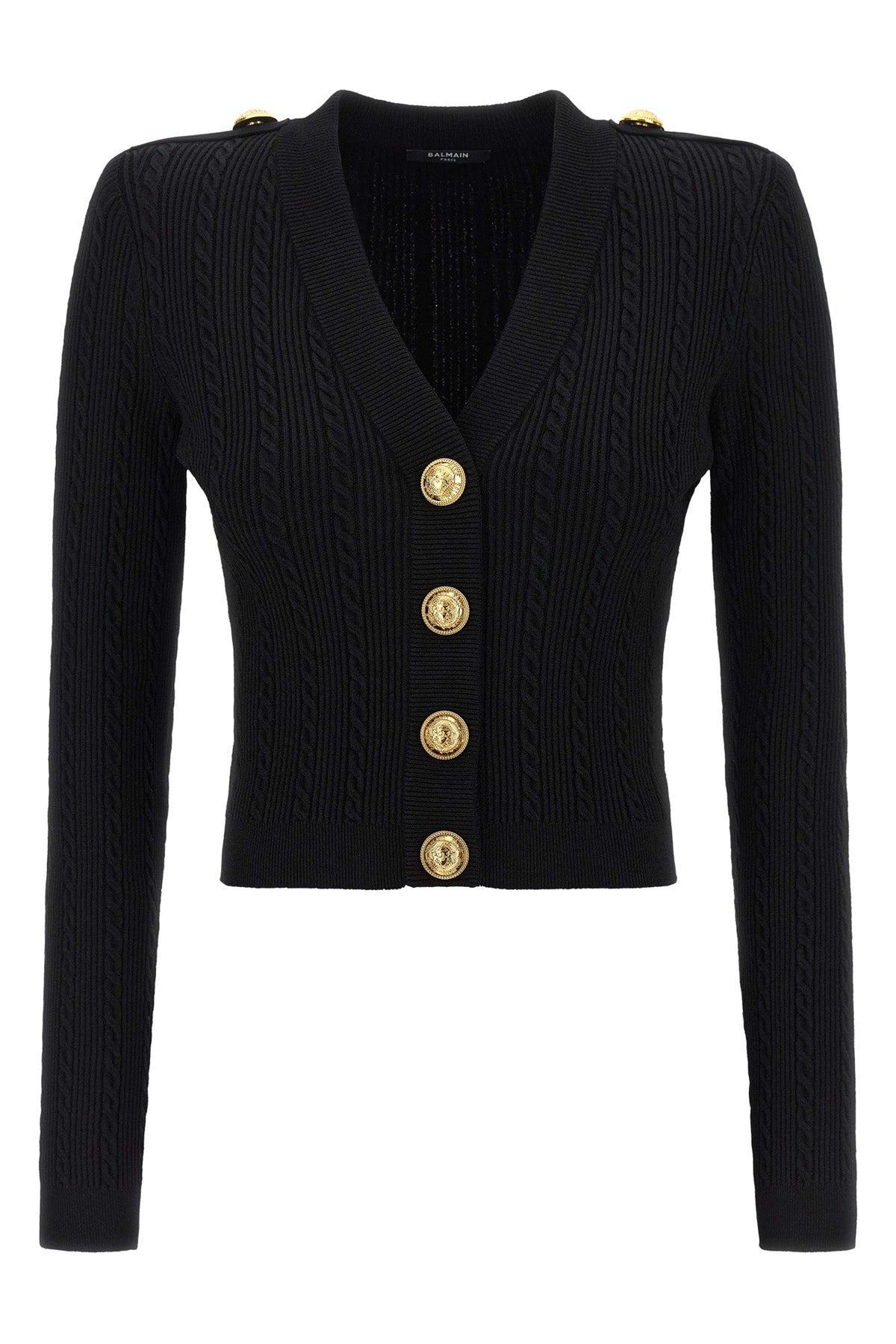 ribbed knit cardigan and twisted