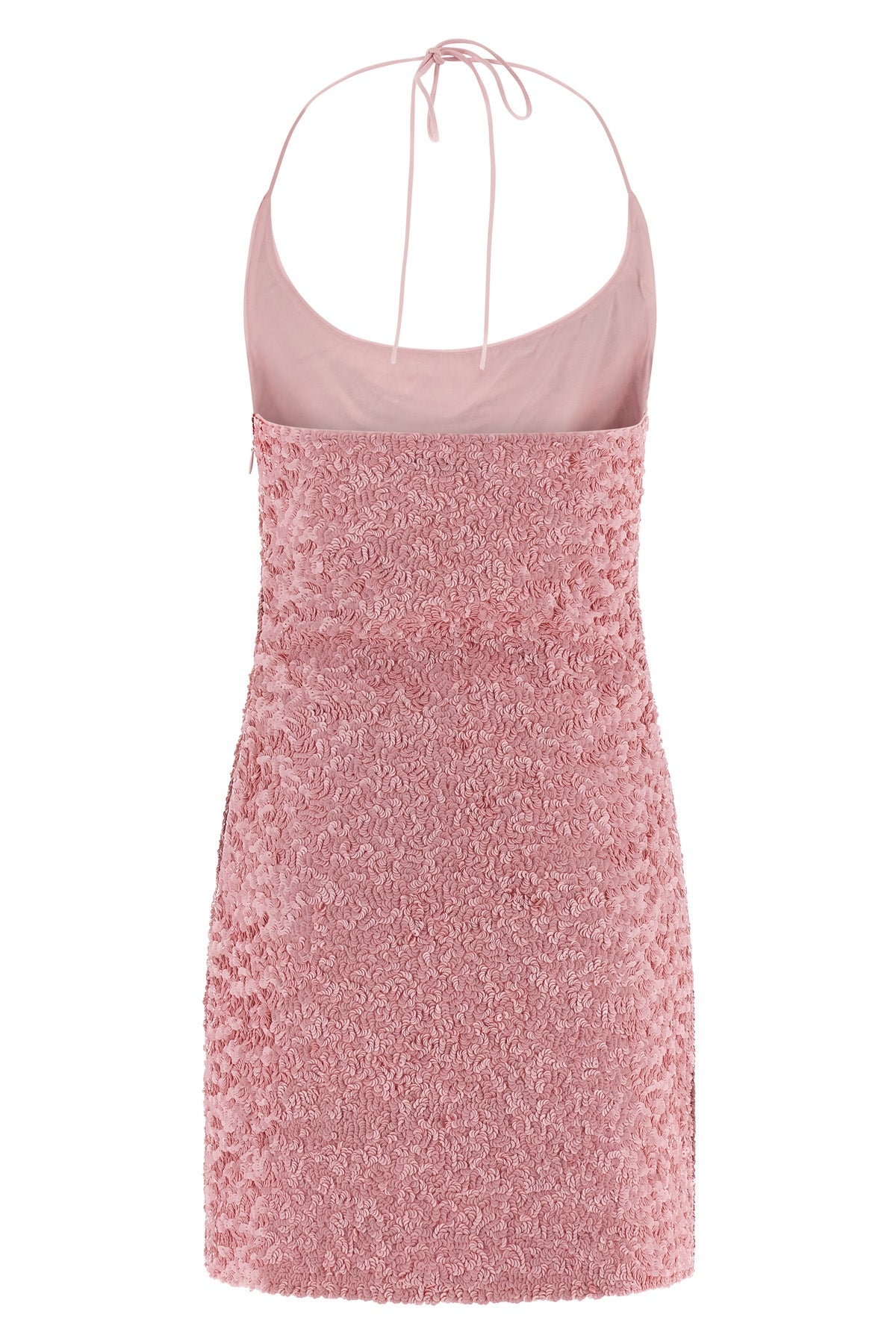 silk mini dress covered
