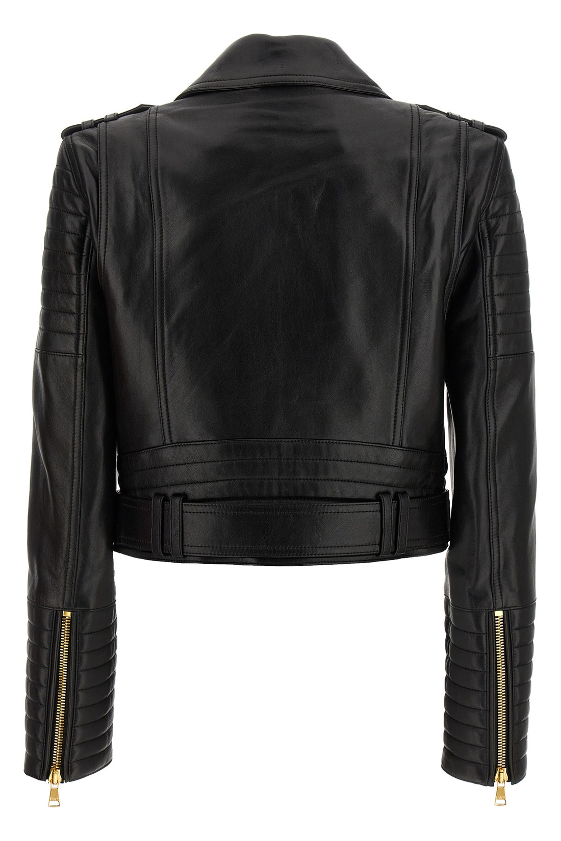 BALMAIN 36 leather jacket
